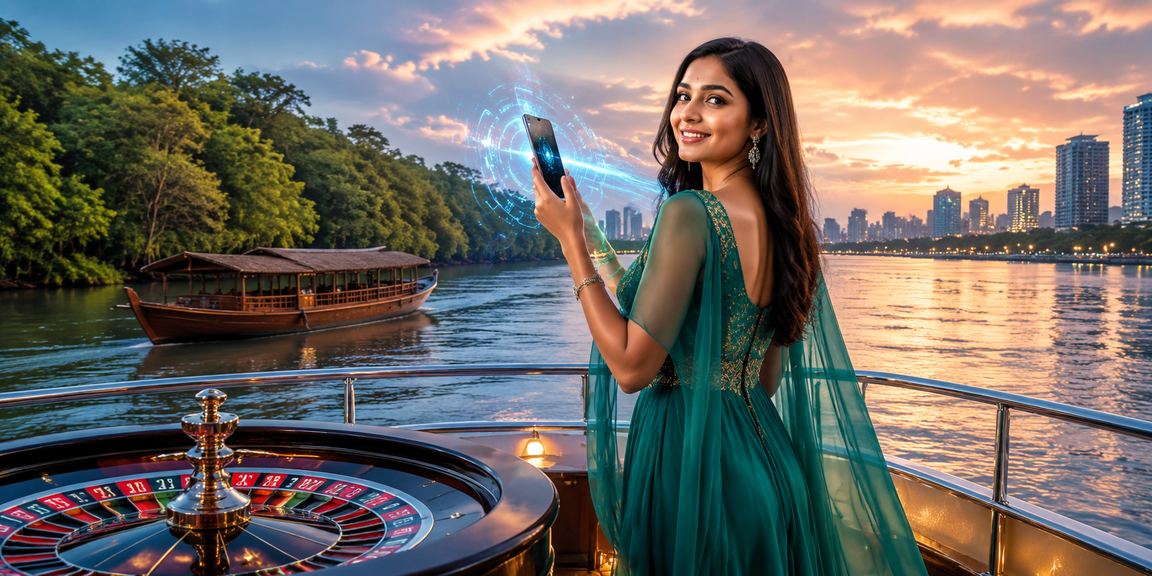 সুন্দরবনের সৈকতে মোবাইলে রুলেট গেম খেলছেন একজন ব্যবহারকারী takabet ক্যাসিনো বোনাস ব্যবহার করে